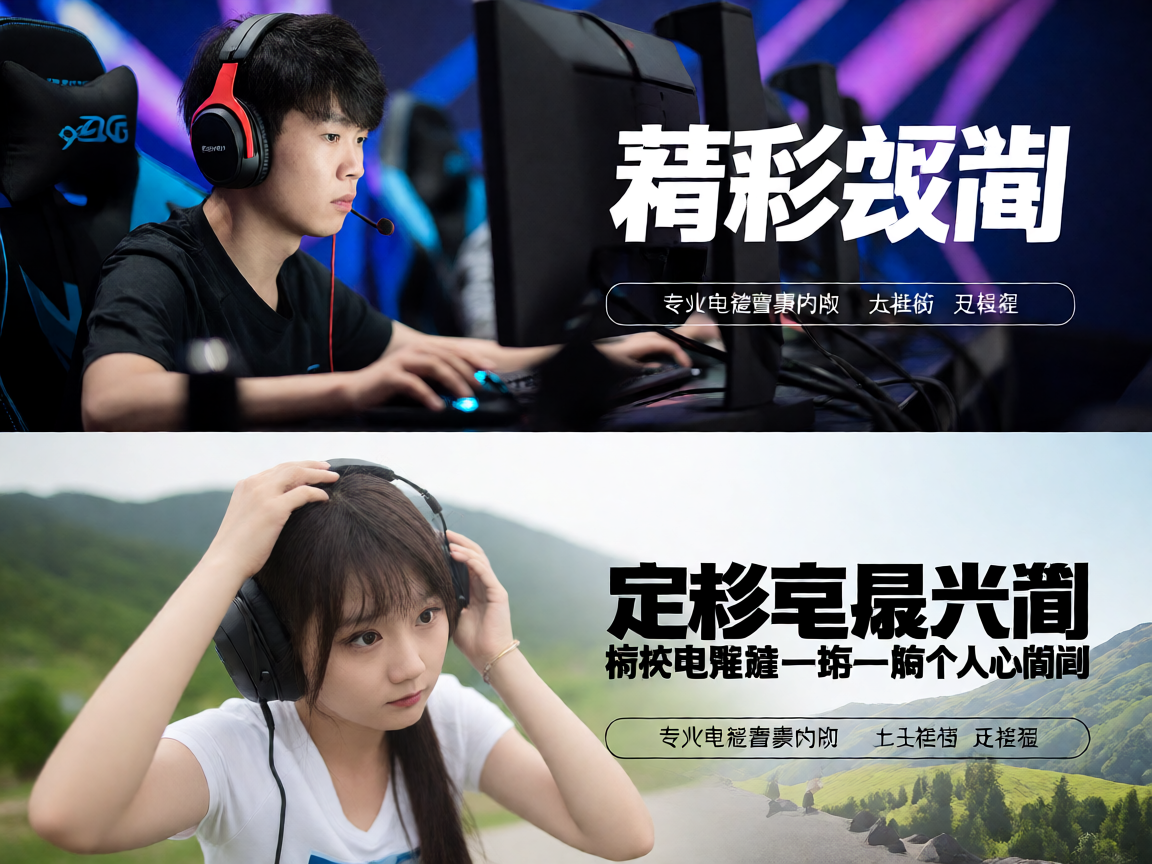 电竞赛事现场选手专注比赛